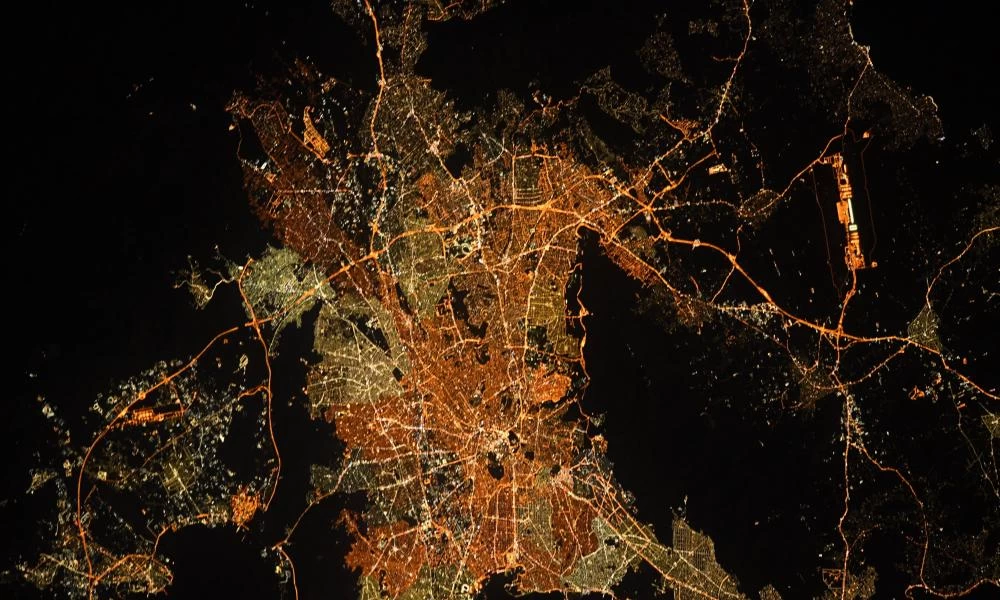 Εκπληκτική φωτογραφία της Αθήνας από το Διαστημικό Σταθμό